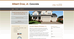 Desktop Screenshot of albertcruzjrconcrete.com